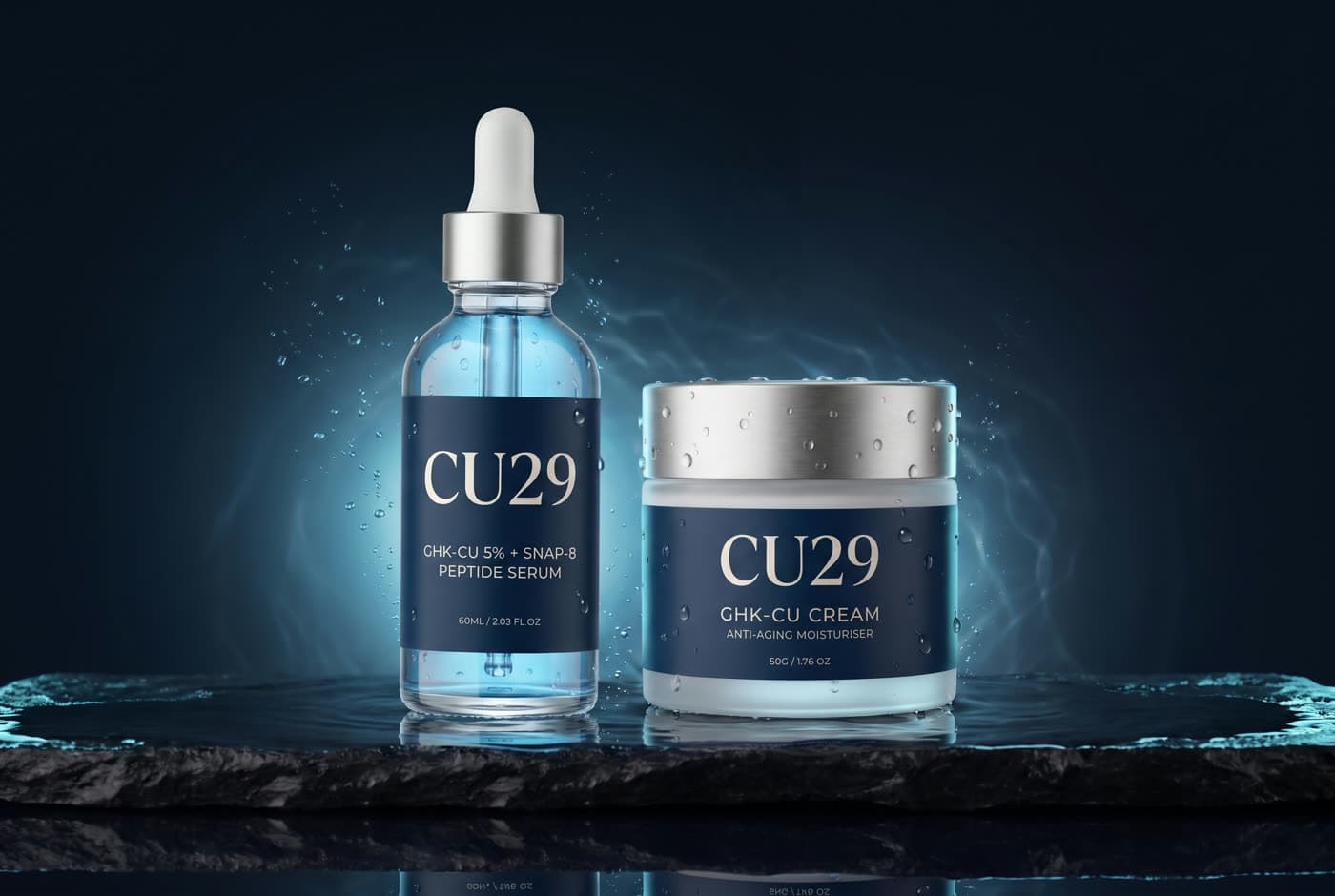 CU29 GHK-Cu serum and cream — the Ritual Duo